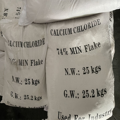 Biidrato industriale 25kg del cloruro di calcio del CaCl2 del grado per borse