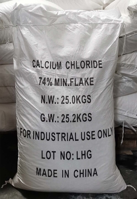 10035-04-8 cloruro di calcio diidrato con differenti pacchetti 1000 kg/sacca CaCl2 fiocchi