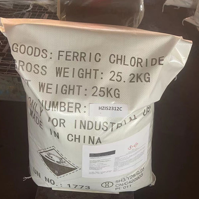 25 KG / BGA FeCL3 Cloruro Ferrico Utilizzato Come Prodotto Chimico Per Il Trattamento Delle Acque