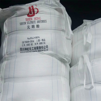 Grado industriale Glauber Salt Sodium Sulphate Na 2SO4 99% per la tintura del tessuto