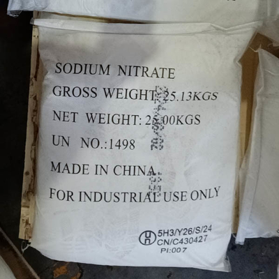 25 KG/BAG Nitrato di sodio CAS 7631-99-4 Formula NaNO3