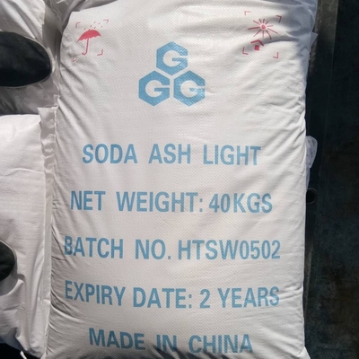 40 KG / BAG Carbonato di sodio Cenice di soda Naco3 Utilizzato in vetro, stampa e tintura