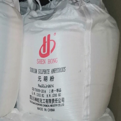 1200 KG / BAG Sale di Glauber Na2so4 Solfato di sodio Anidro 99% Prezzo per detersivo e vetro