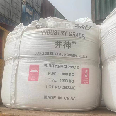 Cloruro di sodio di cristallo bianco NaCl 1000 KG / BAG Utilizzato come materia prima chimica