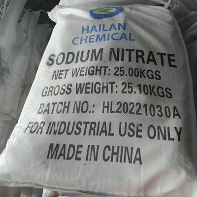 NaNO3 nitrato di sodio 27 MT / 20 GP Pacchetto 25 KG / BAG Utilizzato per inibitori della corrosione