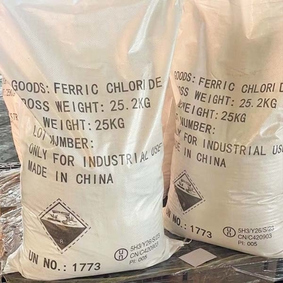 25 KG / BGA FeCL3 Cloruro Ferrico Utilizzato Come Prodotto Chimico Per Il Trattamento Delle Acque