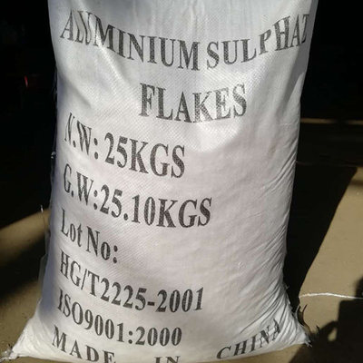 25 kg / BAG Solfato di alluminio libero di ferro in fiocco bianco
