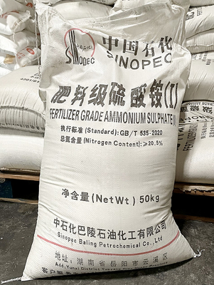 50 KG/BAG Solfato di ammonio Particella bianca CAS 7783-20-2 Utilizzato come nutriente in agricoltura